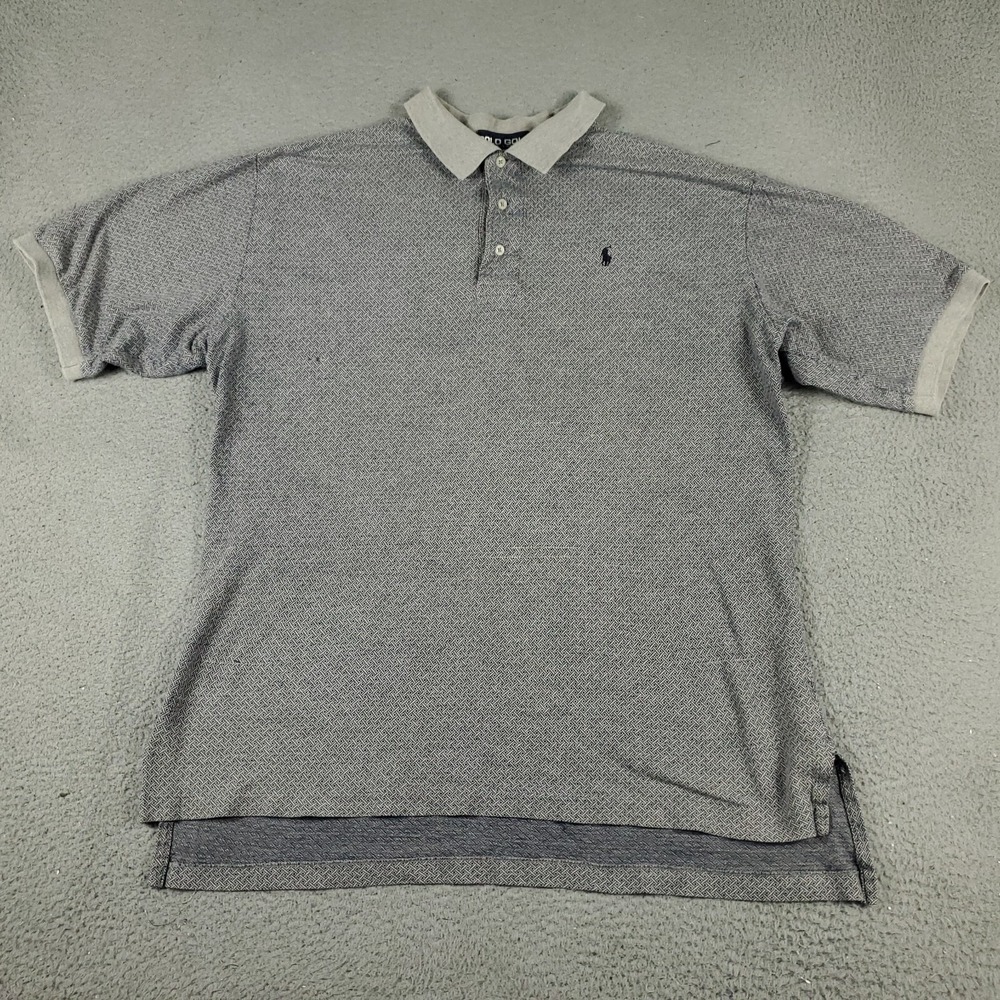Ralph Lauren Polo Shirt Mens Size 2XL Blue Gray Pony Casual Short Sleeve *